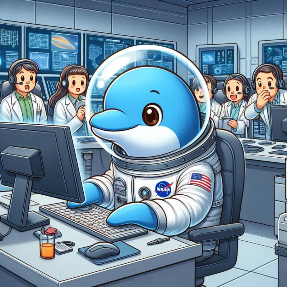 A Dolphin Working at NASA