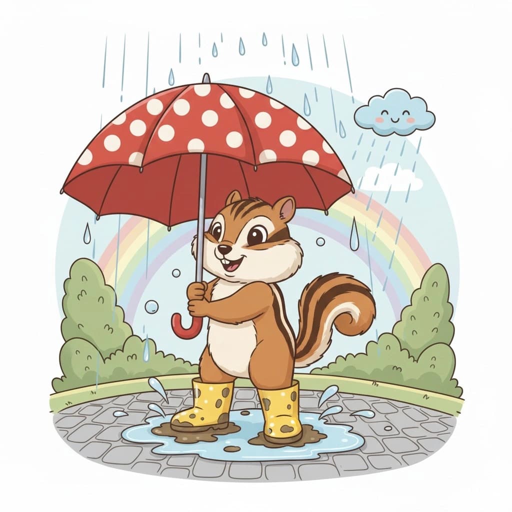 Chip in the rain