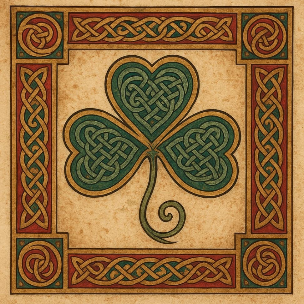 Book of Kells Shamrock